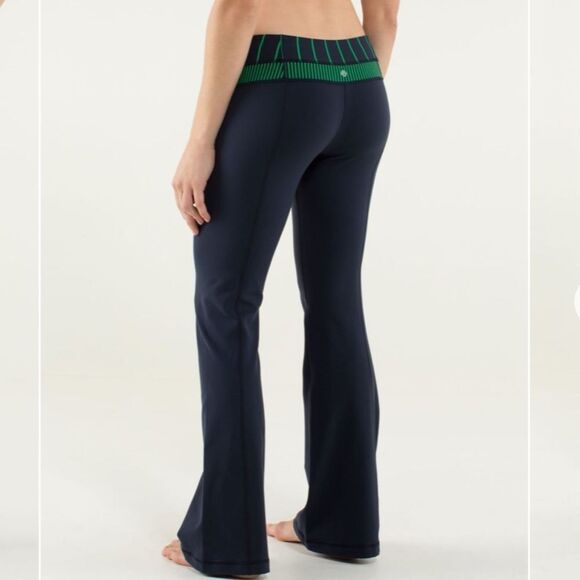 Lululemon Groove Pant Reversible Regular Inkwell / Slalom Stripe Inkwell - Picture 9 of 10